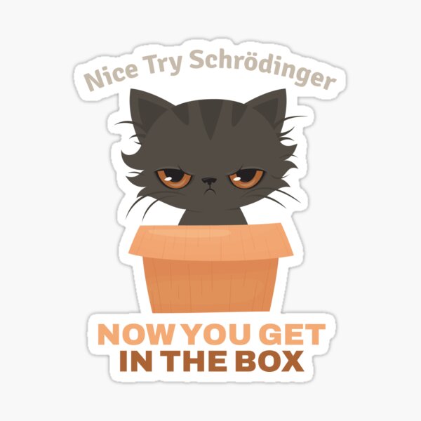 Artikel-Vorschau von Nice Try Schroedinger Schrödingers Katze, designt und verkauft von MooonTees.