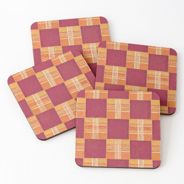 Item preview, Abstract Patchwork Pattern in red and orange designed and sold by pcusine.