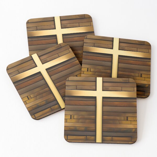 Item preview, Golden cross in wood designed and sold by Gus Wolvius.