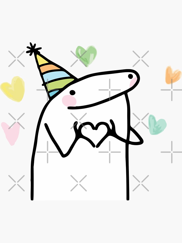 “Flork Birthday 4” Sticker for Sale by JenniferM98 | Redbubble