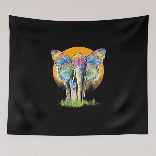 Item preview, Colored elephant designed and sold by NaudFarah.