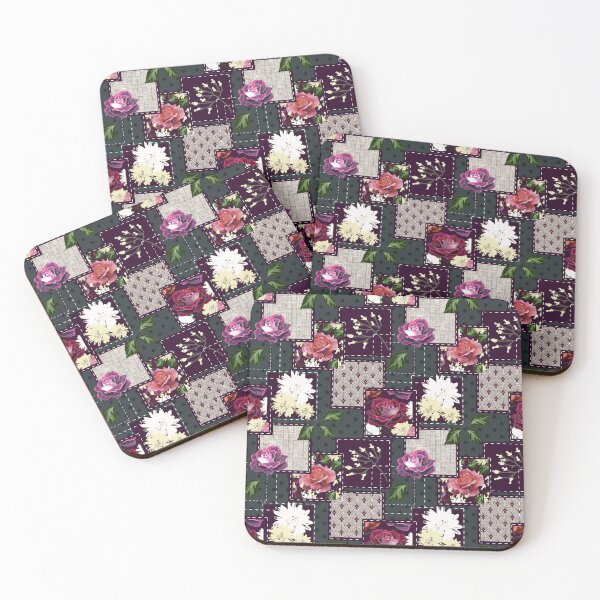 Item preview,  Retro floral patchwork designed and sold by marinaklykva.