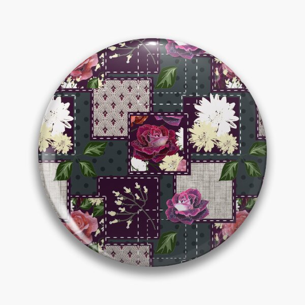 Aperçu de l'œuvre Patchwork fleuri rétro créée et vendue par marinaklykva.