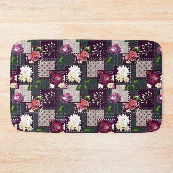 Item preview,  Retro floral patchwork designed and sold by marinaklykva.