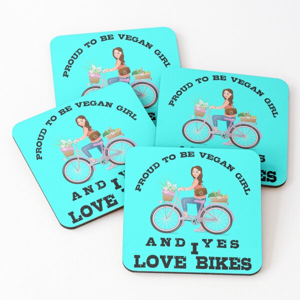 Item preview, PROUD VEGAN GIRL WHO  LOVE BIKES| GIFT FOR VEGAN GIRLS| CUTE VEGAN  designed and sold by al21ex.