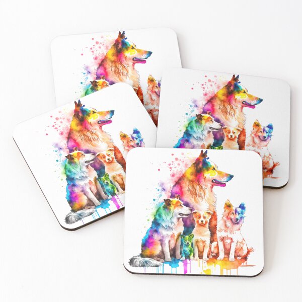 Item preview, colorful dog family designed and sold by keyd-studio.