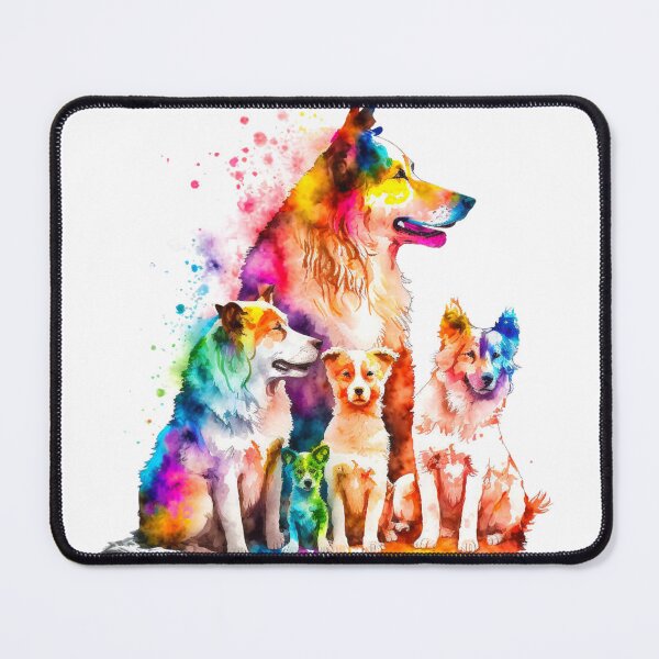 Item preview, colorful dog family designed and sold by keyd-studio.