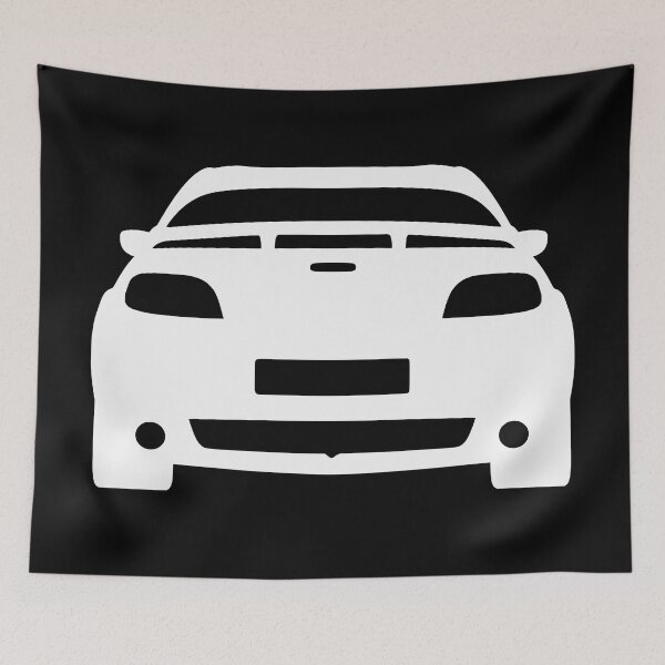 Item preview, Mazda RX-8 rear white silhouette designed and sold by EdimDesign.