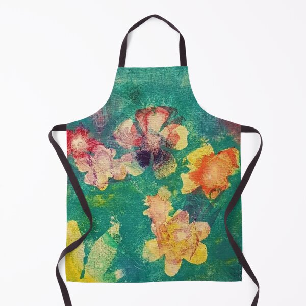 Item preview, Colorful abstract flowers in acrylic designed and sold by Diana Evensen.
