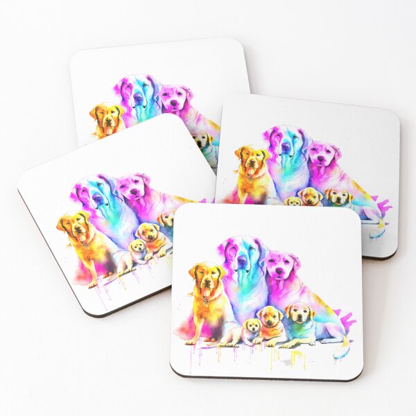 Item preview, colorful dog family designed and sold by keyd-studio.