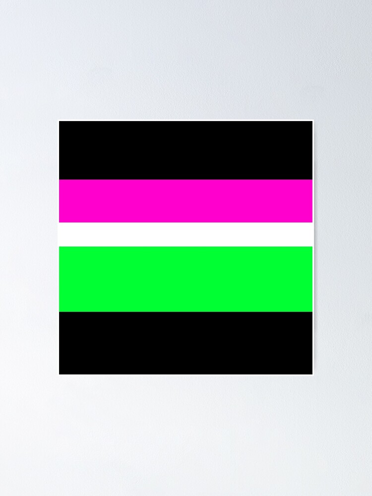 Black And Neon Pink And Neon Green Licorice Allsorts Lolly Candy Stripes Poster By Ozcushionstoo Redbubble