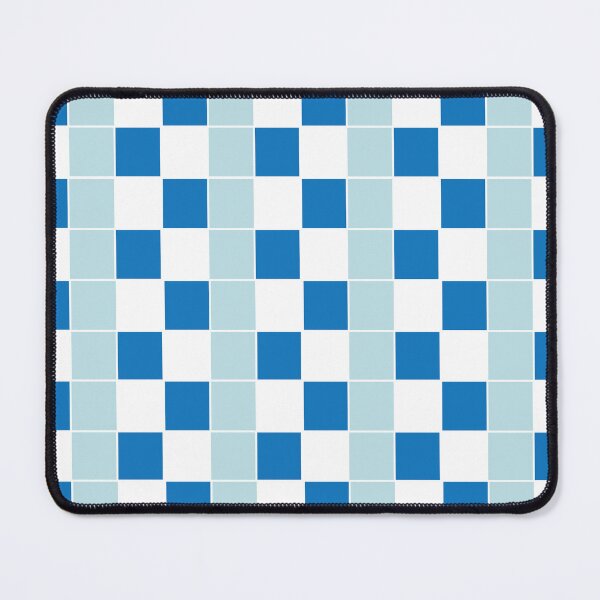 Item preview, White Blue Checkerboard Pattern designed and sold by Nisha Prabhu.