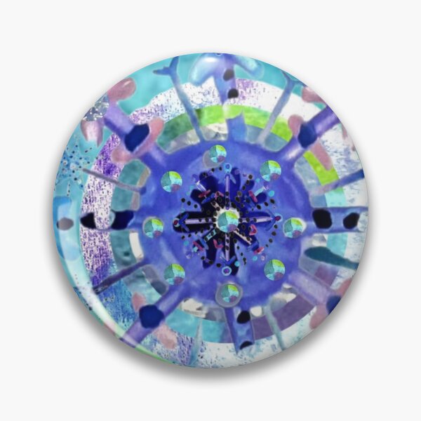 Item preview, Snowflake Mandala Watercolour Collage designed and sold by DefaultOneWorld.