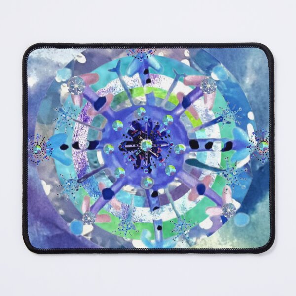 Item preview, Snowflake Mandala Watercolour Collage designed and sold by DefaultOneWorld.