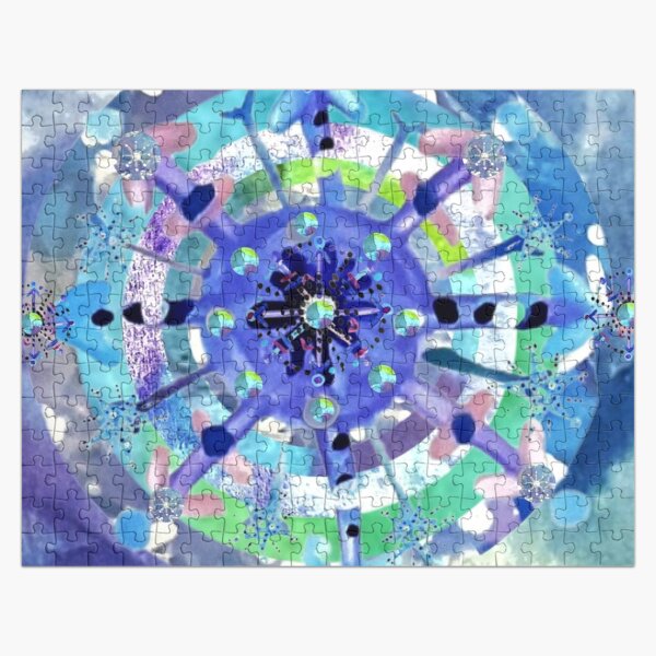 Item preview, Snowflake Mandala Watercolour Collage designed and sold by DefaultOneWorld.