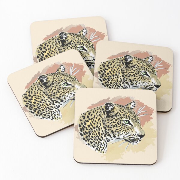 Item preview, Leopard Portrait Watercolor Artwork for Leopard Fans designed and sold by Scotch Macaskill.