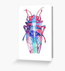 Pop Art Insect: Cicada Greeting Card