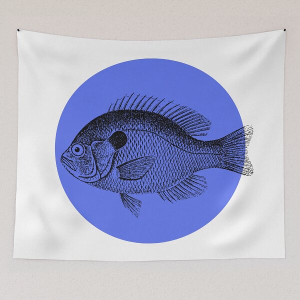 Item preview, black and white fish designed and sold by michplante60.