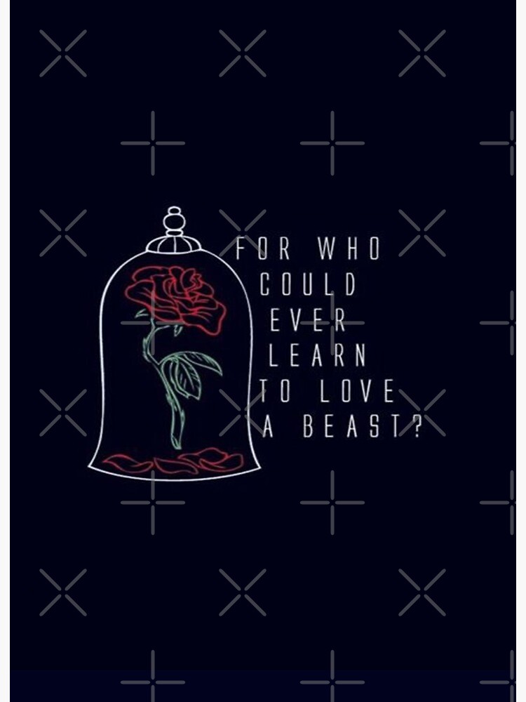 Quote Beauty And The Beast Art Board Print By Quotelover19 Redbubble