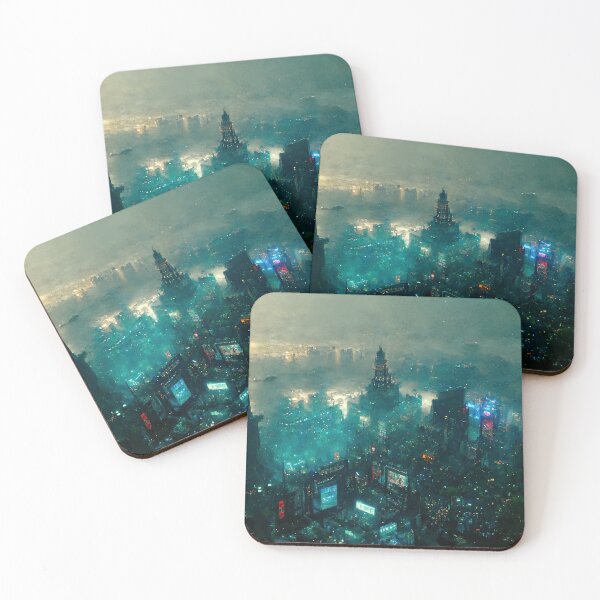 Item preview, Urban Cyberpunk City by Night designed and sold by WartonnoArt.
