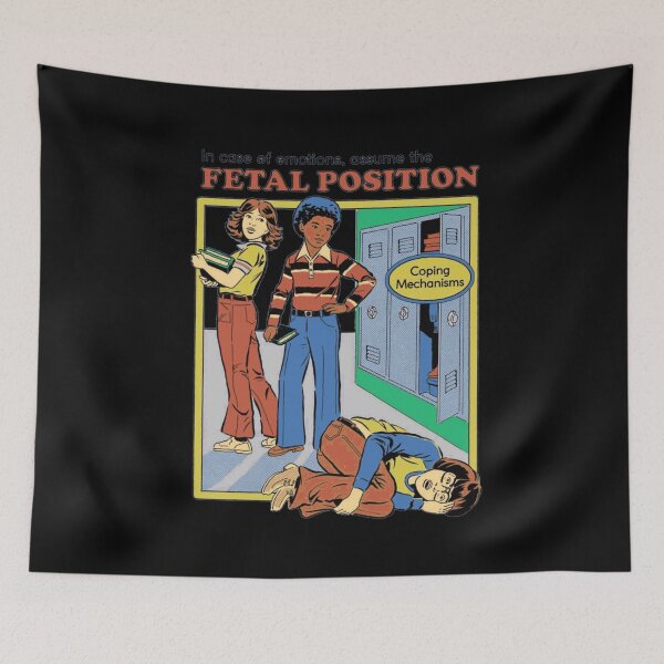 Item preview, In Case of Emotions Assume The Fœtal Position designed and sold by NaudFarah.
