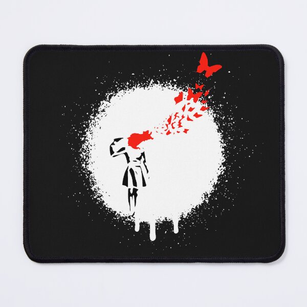Item preview, Butterfly Girl | Banksy Stencil Street Art Spray Paint  designed and sold by WE-ARE-BANKSY.