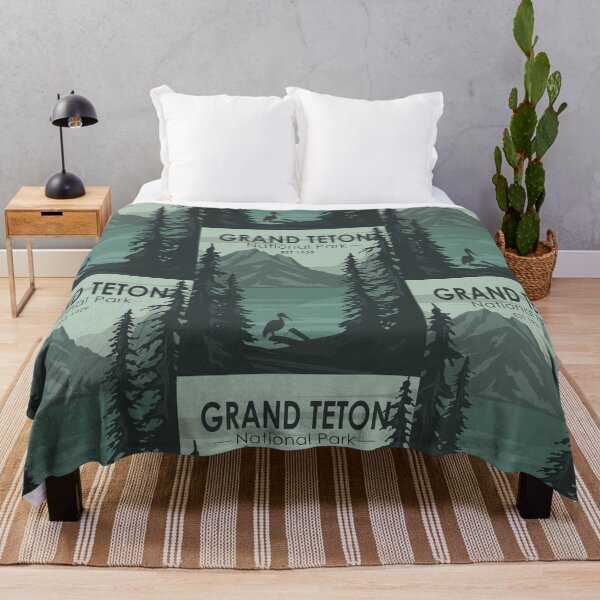 Item preview, Grand Teton National Park Crane Vintage designed and sold by KrisSidDesigns.