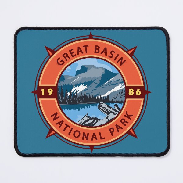 Item preview, Great Basin National Park Retro Compass Emblem designed and sold by KrisSidDesigns.