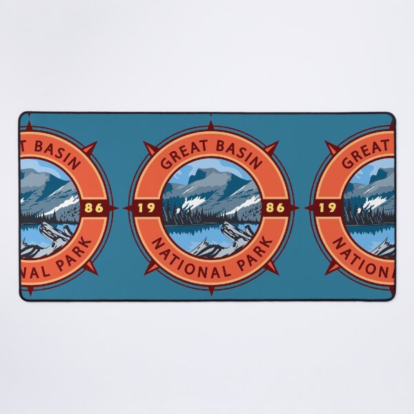 Item preview, Great Basin National Park Retro Compass Emblem designed and sold by KrisSidDesigns.