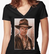 Indiana Fillion Women's Fitted V-Neck T-Shirt