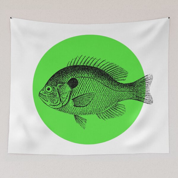 Item preview, black and white fish designed and sold by michplante60.
