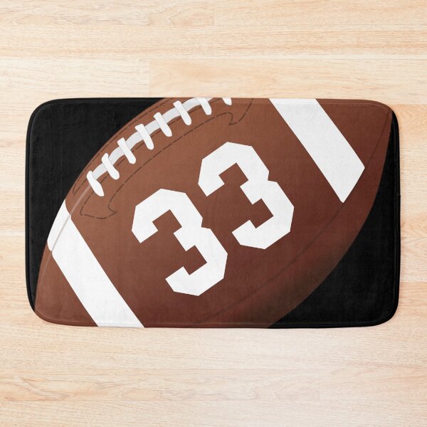 Item preview, American football ball number 33, thirty three designed and sold by TheCultStuff.
