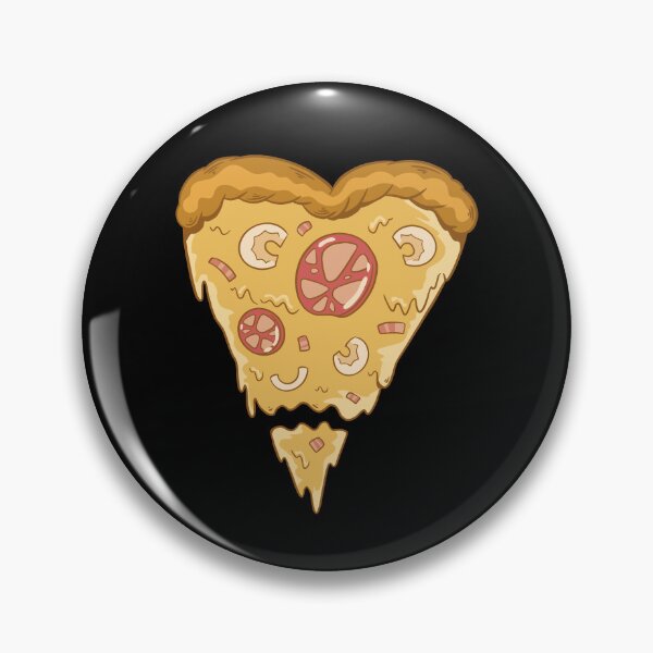 Item preview, Heart shaped pizza slice designed and sold by DerSenat.