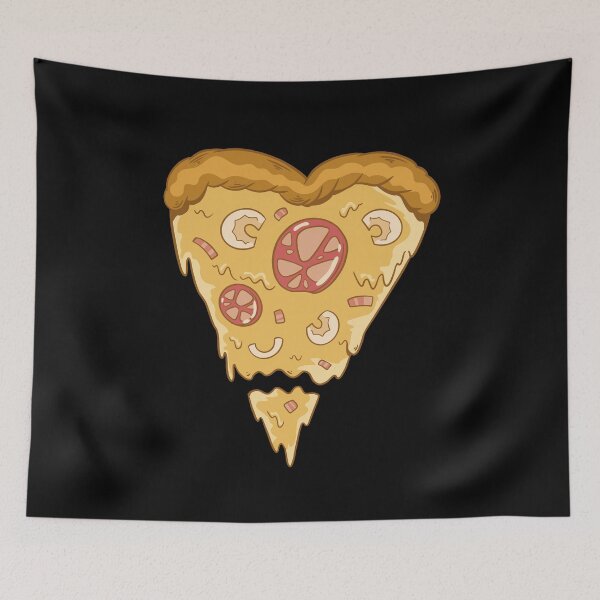 Item preview, Heart shaped pizza slice designed and sold by DerSenat.