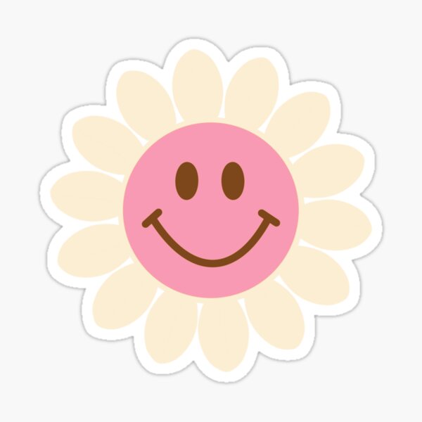 Image of Pink flower with winking face