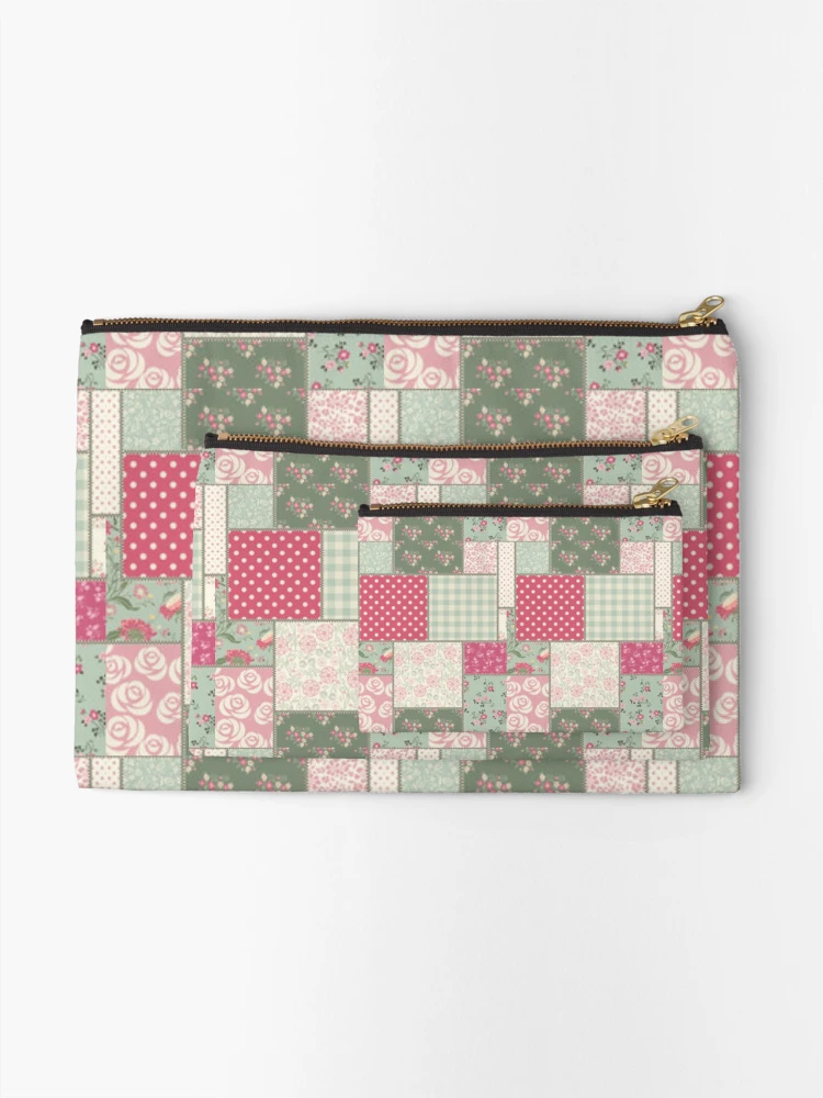 Thumbnail 2 of 4, Zipper Pouch, patchwork designed and sold by PRINTYDESING1.