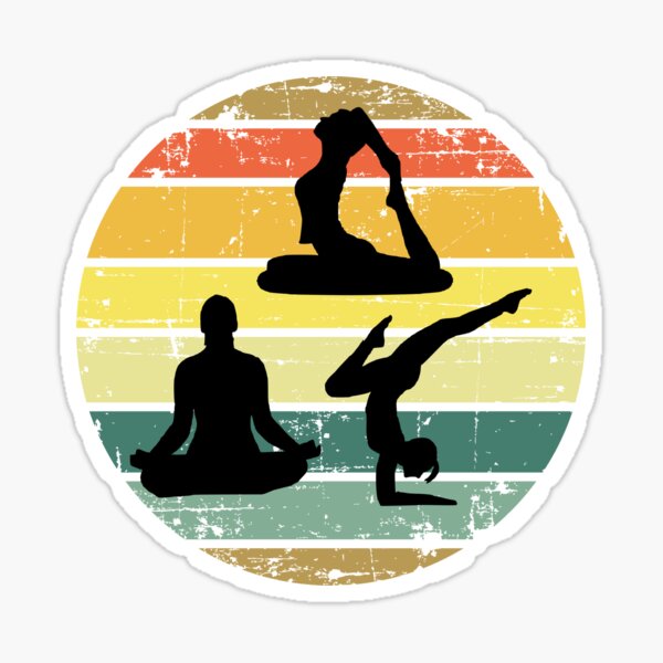 "Yoga girl " Sticker for Sale by Md1982 Redbubble