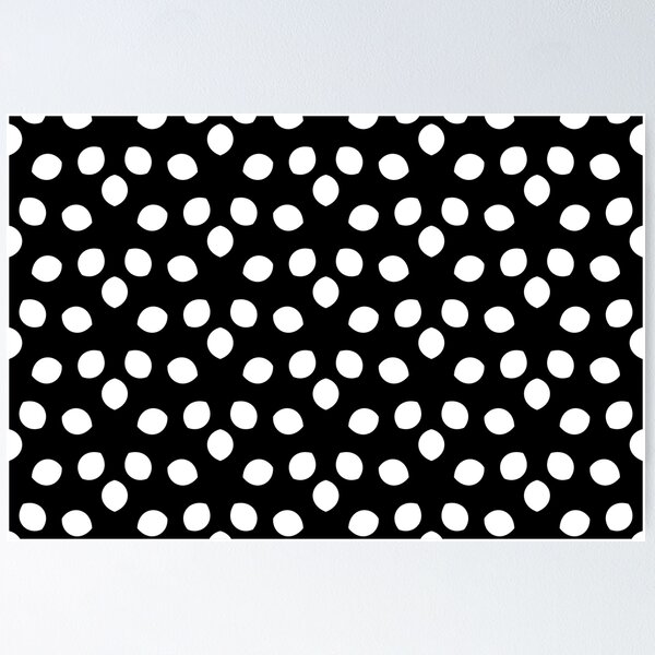 Item preview, Black and White Minimal Shape Ornamental Pattern designed and sold by All-Black-White.