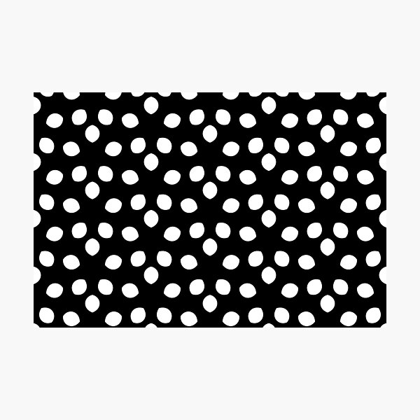 Item preview, Black and White Minimal Shape Ornamental Pattern designed and sold by All-Black-White.