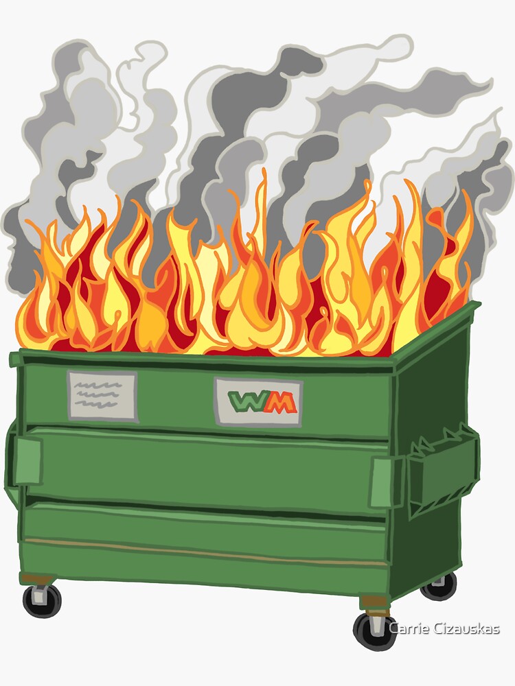 dumpster fire pop vinyl