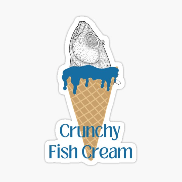 Item preview, Crunchy Fish Heads Ice Cream Fish Cone Gag Gifts designed and sold by Willyboy16.
