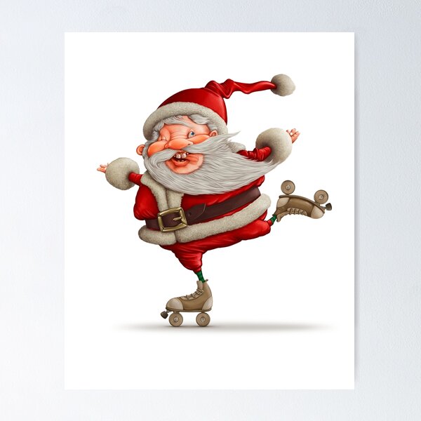 Item preview, Santa skating designed and sold by jordygraph.