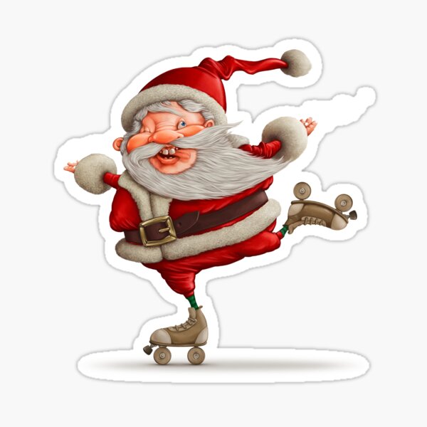 Item preview, Santa skating designed and sold by jordygraph.