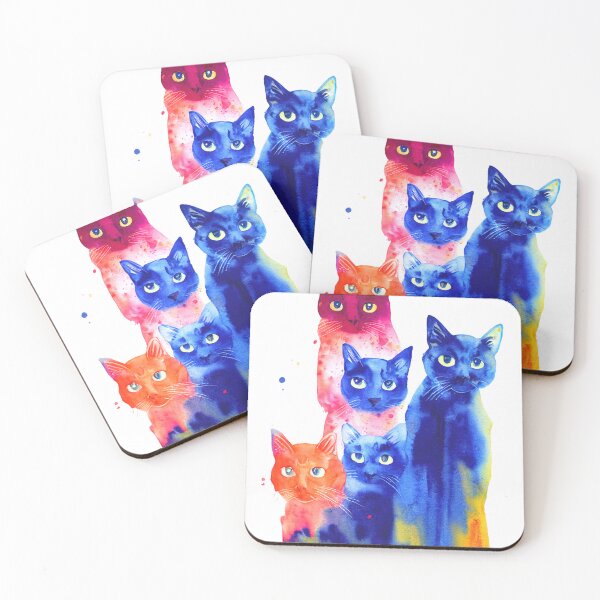 Item preview, colorful five cat designed and sold by keyd-studio.
