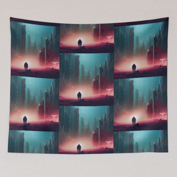 Item preview, Portal to a Cyberpunk City by Night designed and sold by WartonnoArt.