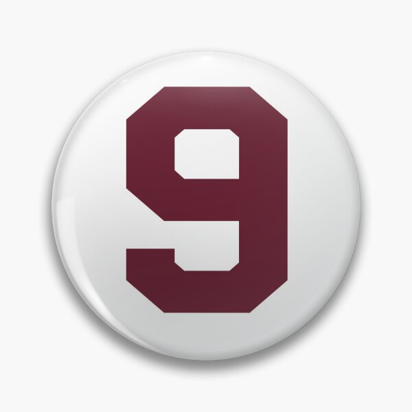Item preview, Number 9, Maroon nine, Sports number 9 designed and sold by TheCultStuff.