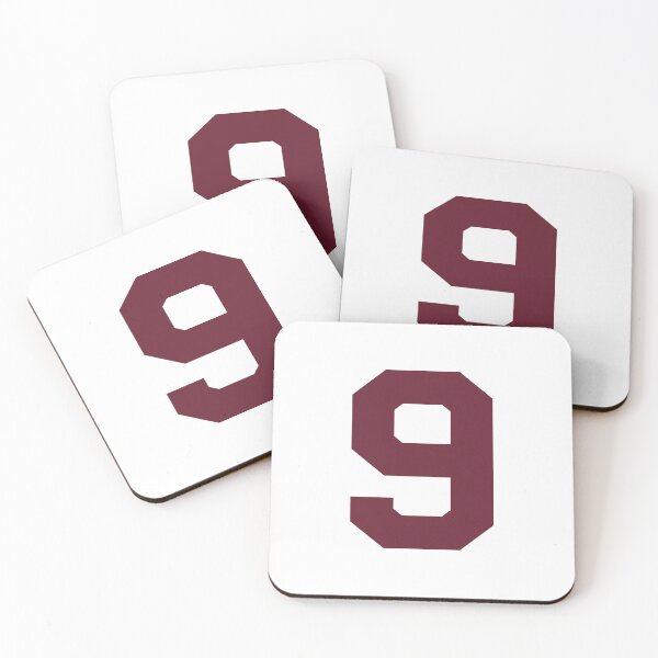 Item preview, Number 9, Maroon nine, Sports number 9 designed and sold by TheCultStuff.