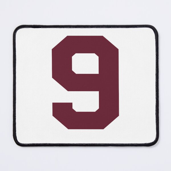 Item preview, Number 9, Maroon nine, Sports number 9 designed and sold by TheCultStuff.