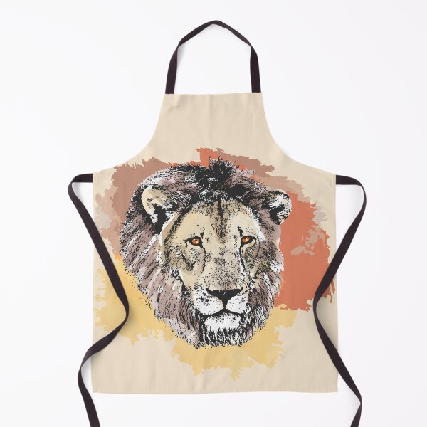 Item preview, Lion Male Close-up Watercolor Painting for Lion Fans designed and sold by Scotch Macaskill.