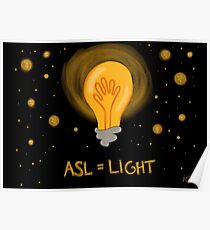ASL = Light Poster